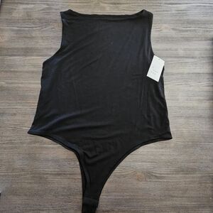A New Day Women's Black Sleeveless Bodysuit Extra Large NWT